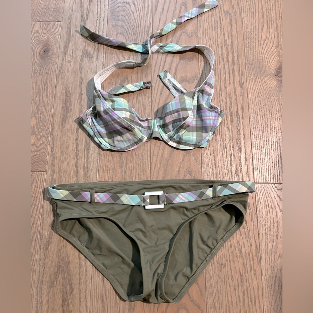 Tommy Bahama plaid 2pc swim bikini (medium)